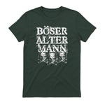 Opa & Großvater Männer Geschenke Vintage Totenkopf Schwarz, S Herren, Halbarm, in Forest Green - back view