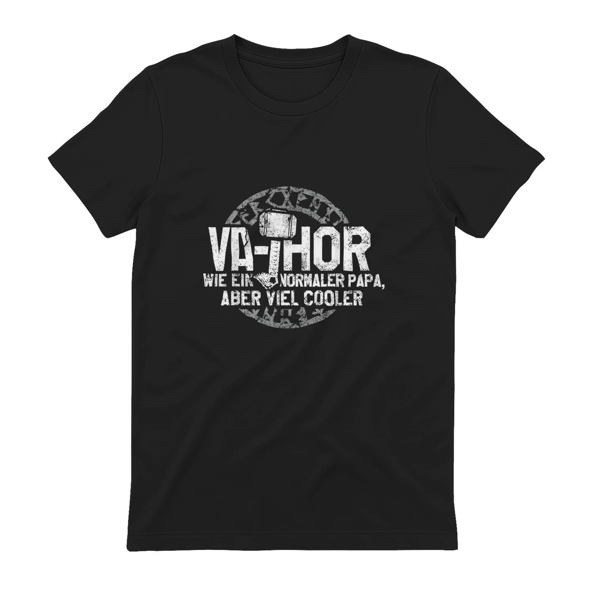 Vathor Vater Thor Cool Hammer Papa Fathor in Black - back view