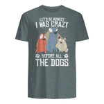 Design sur le thème des chiens pour les amoureux des chiots et les toiletteurs de chiens in Dark Heather - back view