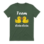 Citation Canard Enfant Humour Team Canards Coin-Coin in Military Green - back view