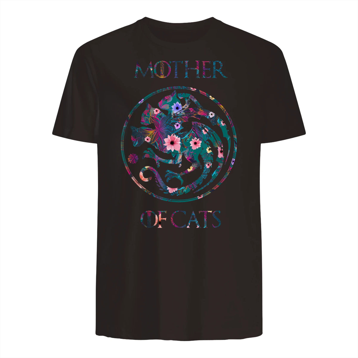 Mother of Cats Shirt T-Shirt in Dark Chocolate - back view