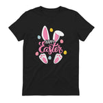 Happy Easter Bunny Women Girls Rabbit Easter Egg Hunt Funny in Black - back view