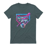 Baseball Drip for Boys Ice Cream Drip Youth Boys Baseball T-Shirt in Dark Heather - back view