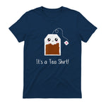 It's a Tea Shirt funny kawaii cute Tea humour Tshirt Tee in Navy - back view