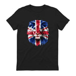 Union Jack UK Flag Lion Face Great Britain Union Jack Flag in Black - back view