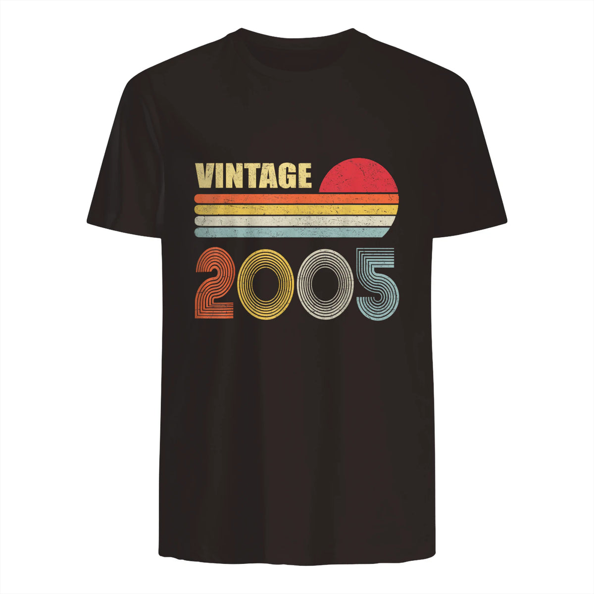 Vintage Nineteenth Birthday T-Shirt in Dark Chocolate - back view
