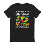 A Big Piece of My Heart Has Autism and He's My Grandson in Black - back view