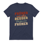 Früher war Alles Besser ich Bin von früher Rentner Nostalgie in Heather Navy - back view