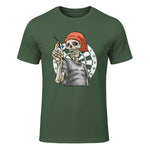 Darts Squelettspieler - Darts Champions Teamoutfit Costume de fléchettes in Military Green - front view