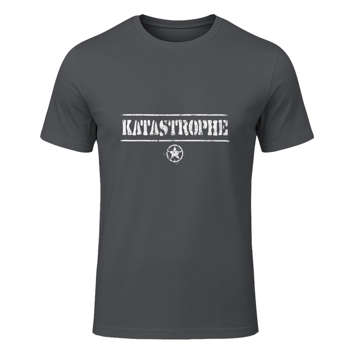 Katastrophe Alter, lustiger Spruch, USA Militär,Army in Charcoal - front view
