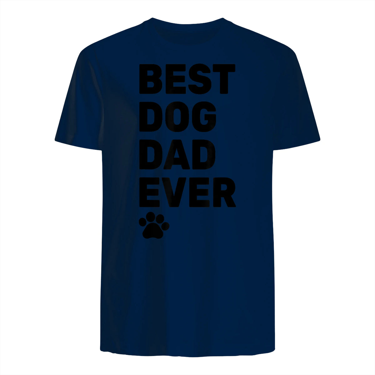 Best Dog Dad Ever – Vintage Dog Daddy – Retro Doggy Father in Navy - back view