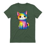 Aquarelle colorée pour Les Amoureux des Chats in Military Green - back view