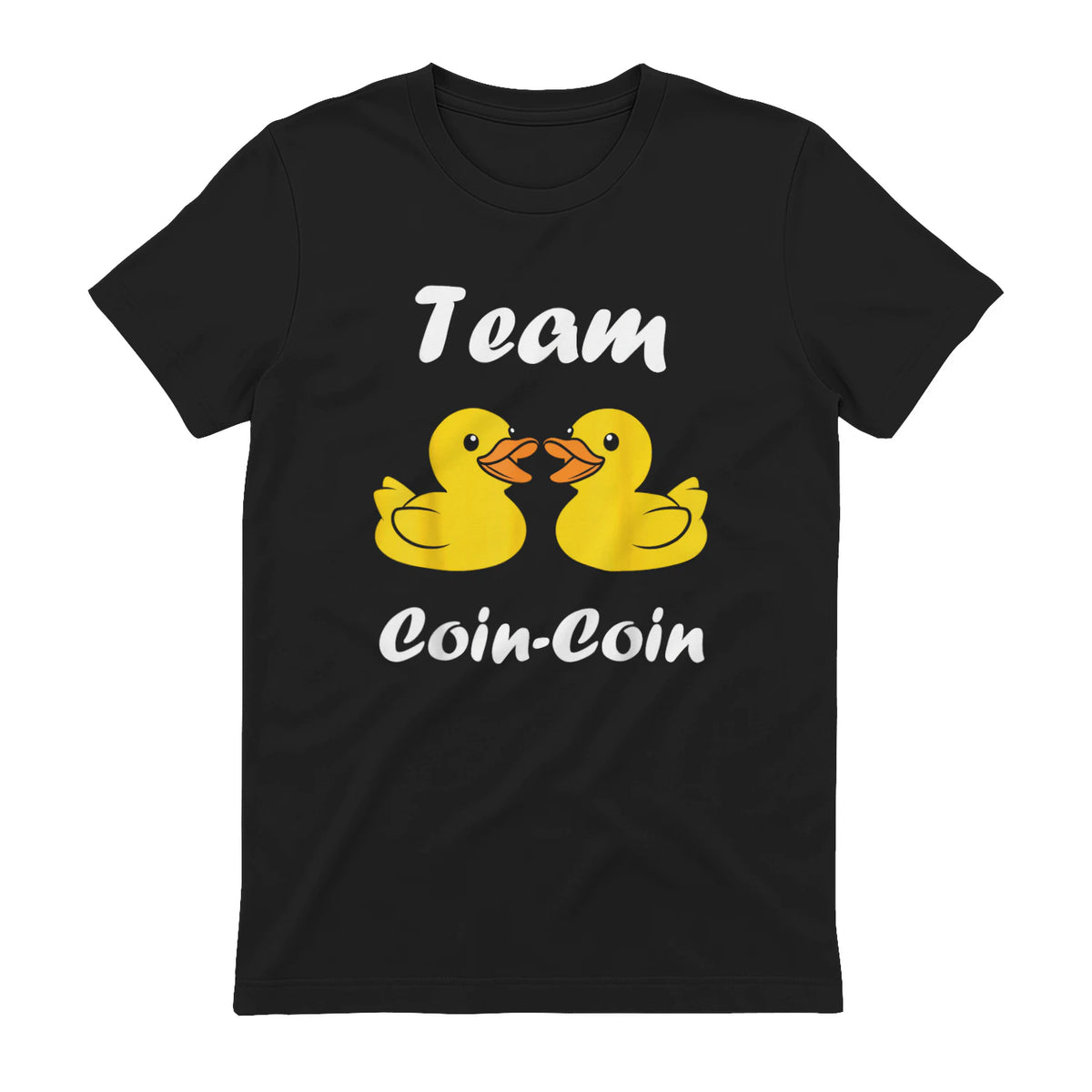 Citation Canard Enfant Humour Team Canards Coin-Coin in Black - back view