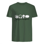 Autism Awareness Acceptance Shirt Support Mom Women Kid in Military Green - back view