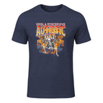 Autism Meme Funny Tism Squelette Autistique et Gay Humour in Heather Navy - front view