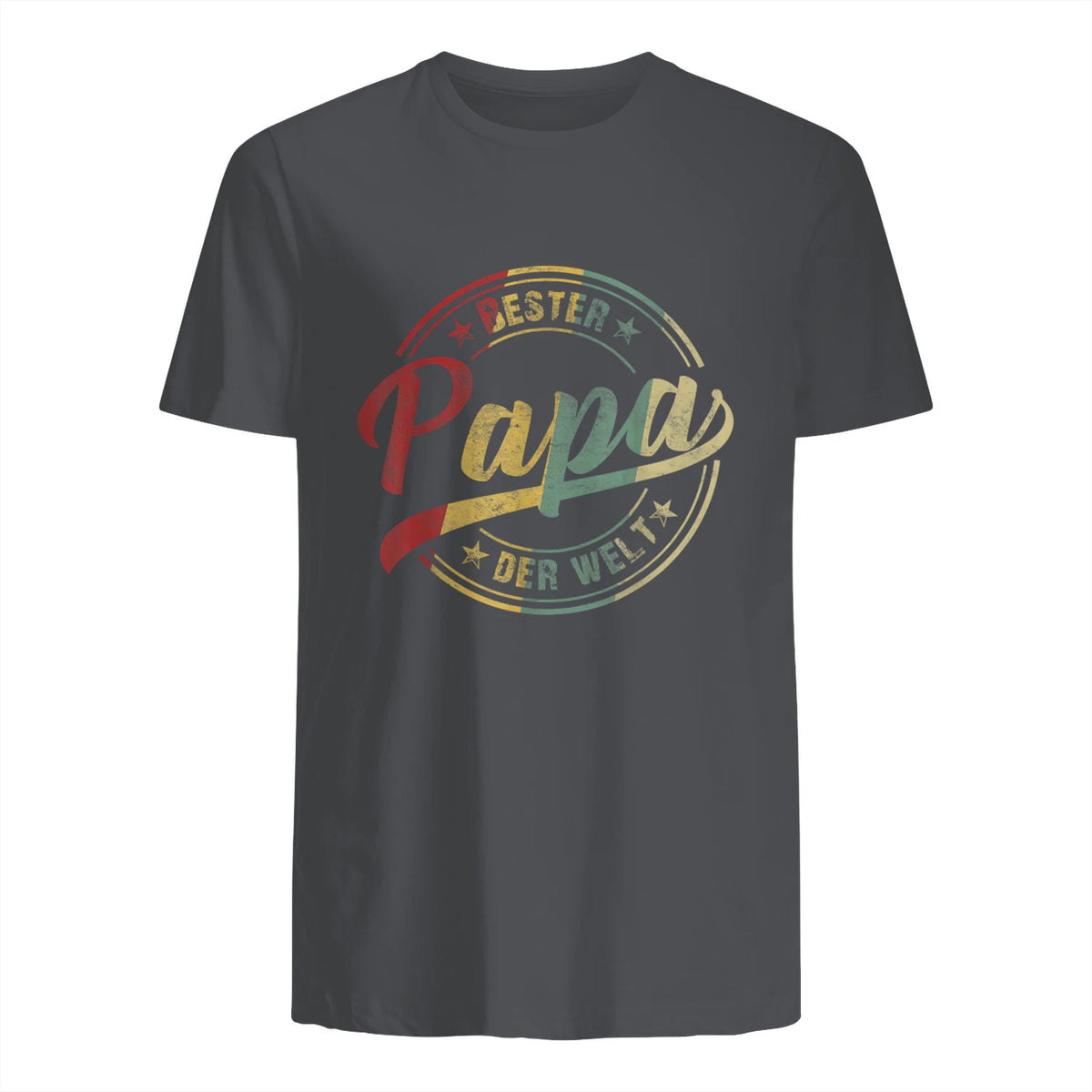 Bester Papa Der Welt Vatertagsgeschenk in Charcoal - back view