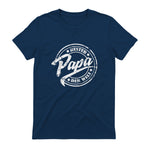 Geschenke für Papa und Opa zum Vatertag - Bester Papa der Welt, Vatertag, Vintage T-Shirt Schwarz S in Navy - back view