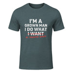 I Do What My Daughter Wants Dad T-Shirt in Dark Heather - front view