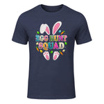 Egg Hunt Squad Bunny Happy Easter Day in Heather Navy - front view