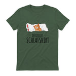 Süße Katzen & Haustier Geschenkideen Offizielles Schlafshirt Katze Schlafanzug Katzen in Military Green - back view