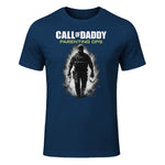 Call of Daddy Parenting Ops – Vatertag Great Dad Joke T-Shirt in Navy - front view