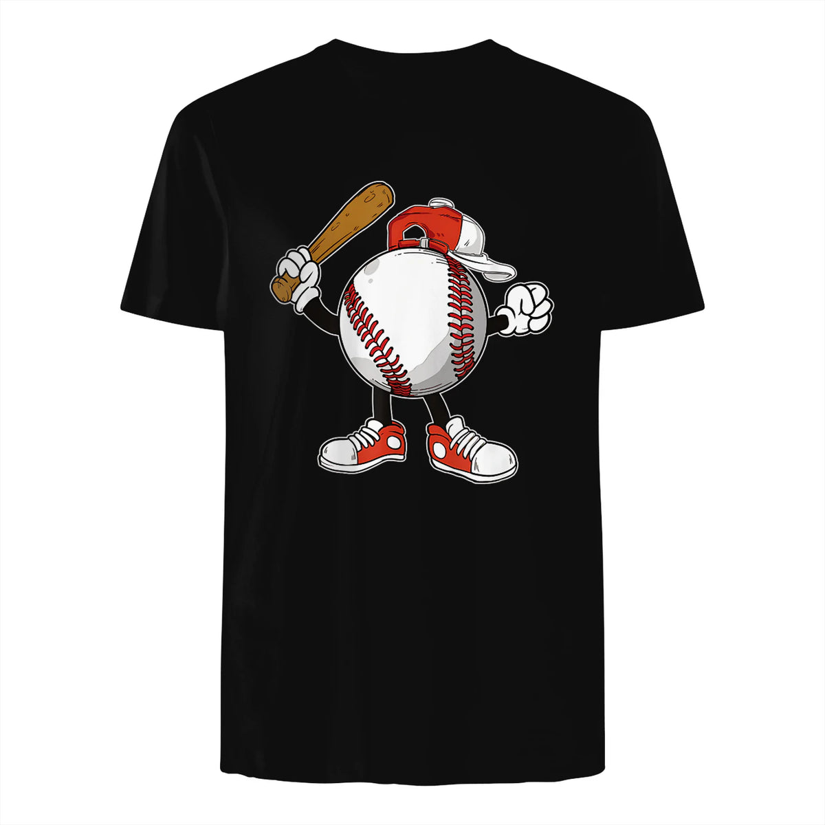 Baseball Boy T-Shirt in Black - back view