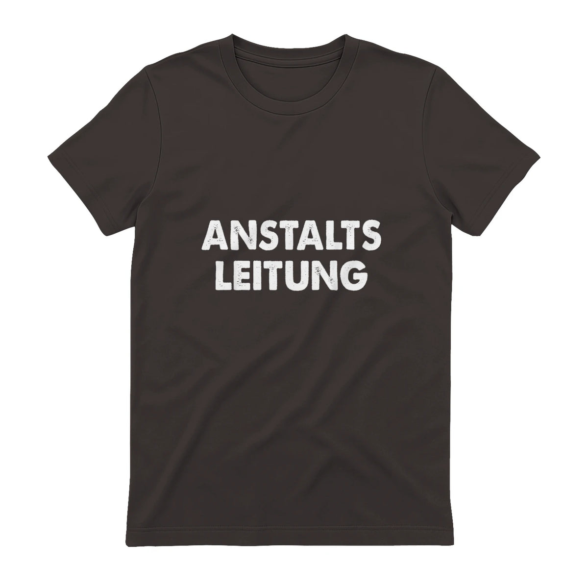 Spaßige Outfits Anstaltsleitung Lustige Sprüche Humor Spaß für Erwachsene Unisex Schwarz in Dark Chocolate - back view