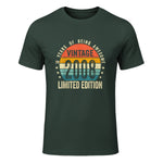 Vintage Eighteenth Birthday T-Shirt in Forest Green - front view