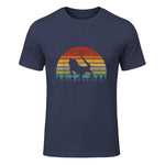 Dragon barbu - Graphique rétro - Lover vintage in Heather Navy - front view