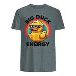 Big Duck Energy Duckie I Love Ducks Lovers Canard en caoutchouc in Dark Heather - back view