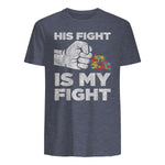 Autism Awareness for Parents of Autistic Kids T-Shirt in Heather Navy - back view