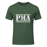 Attitude mentale positive. PMA in Military Green - front view