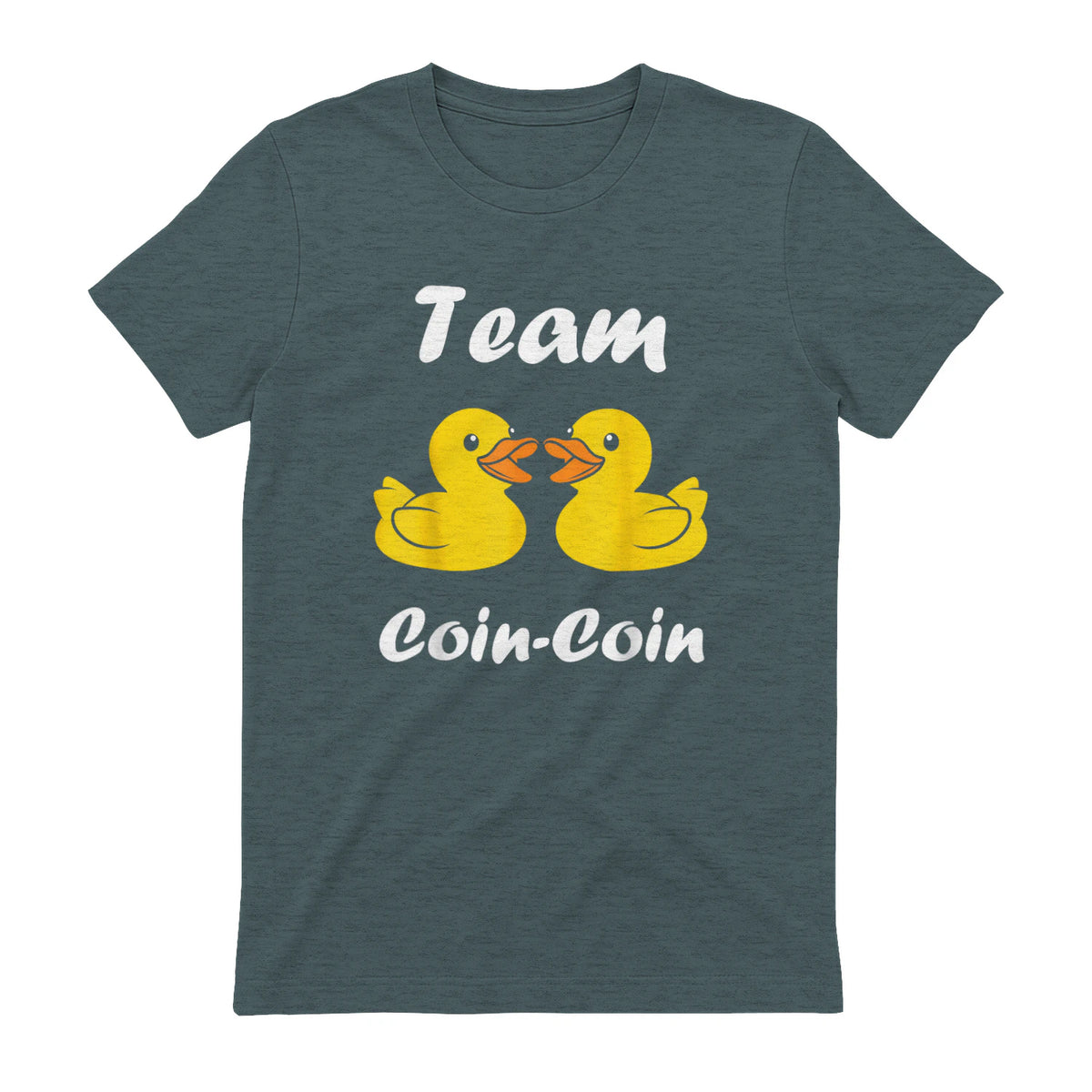 Citation Canard Enfant Humour Team Canards Coin-Coin in Dark Heather - back view