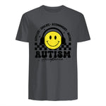 Autism Awareness Acceptance Special Education Teacher Kids in Charcoal - back view