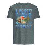 I Eat Cement Funny Cat Meme Internet Memes Funny Memes Gen-Z T-Shirt in Dark Heather - back view