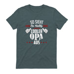 Opa SAGT So Sieht EIN richtig Cooler Opa aus Großvater in Dark Heather - back view