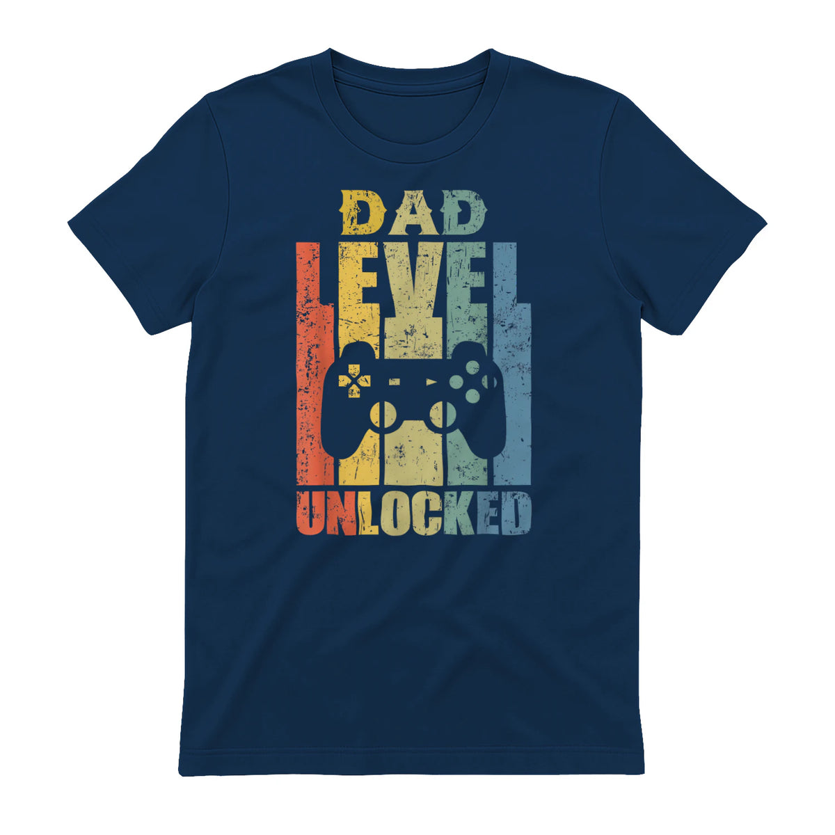 Pregnancy Announcement Dad Level Unlocked Soon to Be Father in Navy - back view