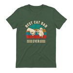 Best Cat Dad Ever - Meilleur chat papa jamais chat in Military Green - back view
