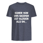 Einer Von Uns Beiden Ist Klüger Als Du in Heather Navy - back view