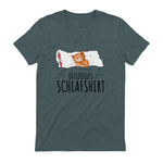 Süße Katzen & Haustier Geschenkideen Offizielles Schlafshirt Katze Schlafanzug Katzen in Dark Heather - back view