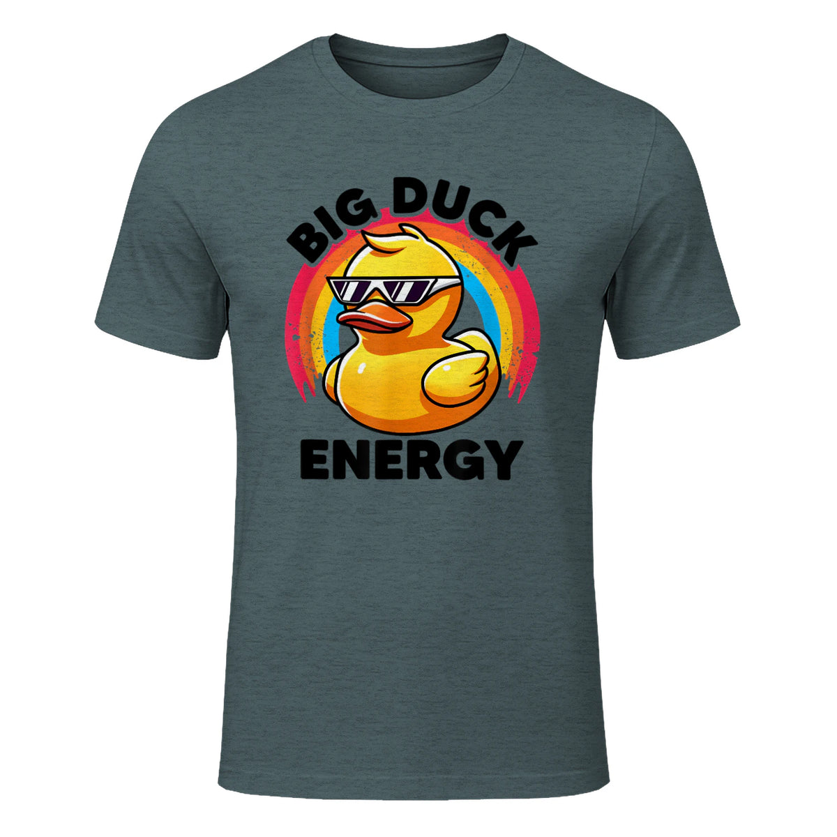 Big Duck Energy Duckie I Love Ducks Lovers Canard en caoutchouc in Dark Heather - front view
