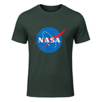 NASA Meatball Official Logo T-Shirt in Forest Green - front view