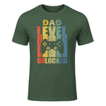 Pregnancy Announcement Dad Level Unlocked Soon to Be Father in Military Green - front view