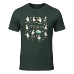 Funny It’s Ok to Be Different Autism Goose Teacher in Forest Green - front view