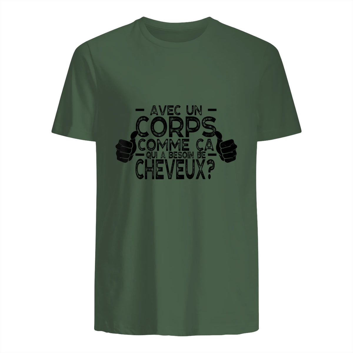avec Un Corps comme ça, Qui a Besoin de Cheveux in Military Green - back view