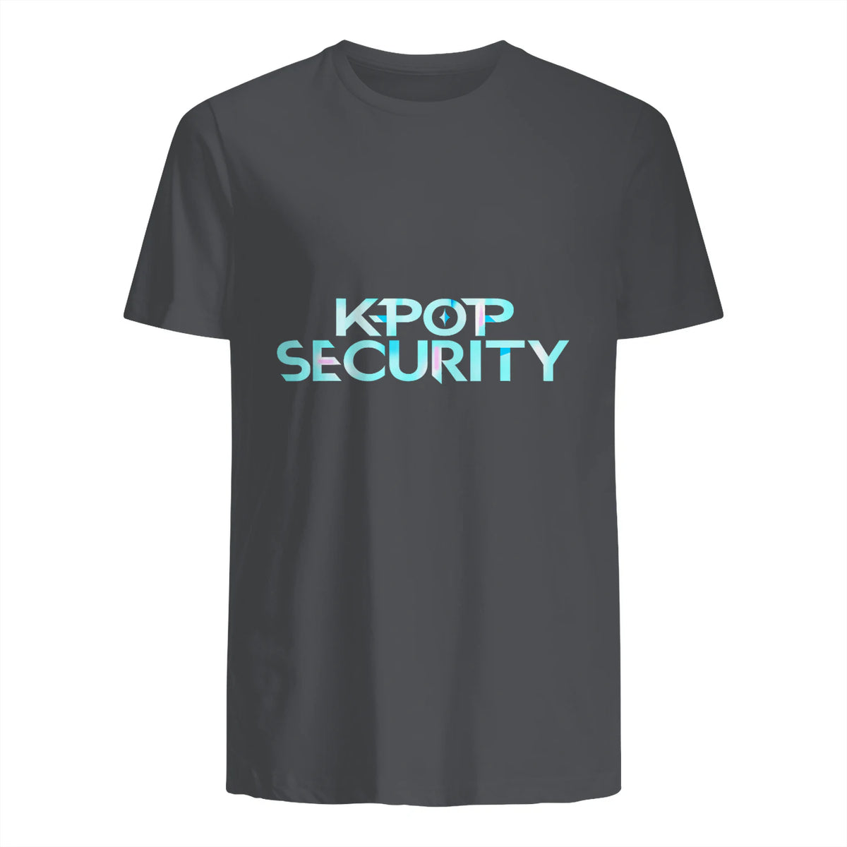K-Pop Security Concert Staff T-Shirt in Charcoal - back view