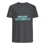 K-Pop Security Concert Staff T-Shirt in Charcoal - back view