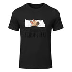 Süße Französische Bulldoggen Geschenke Offizielles Schlafshirt Schlafanzug Französische Bulldogge , Weiß, S, Kurz in Black - front view