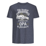 Die Besten Väter Werden Zum Opa Befördert I Geburt I Baby in Heather Navy - back view