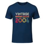 Vintage Twentieth Birthday Gift T-Shirt in Navy - front view